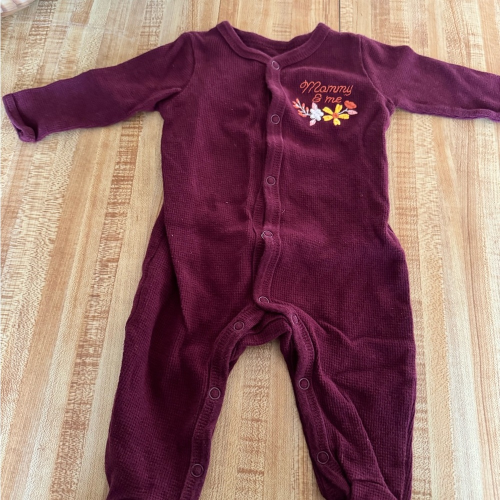 Burgundy Kids One Piece